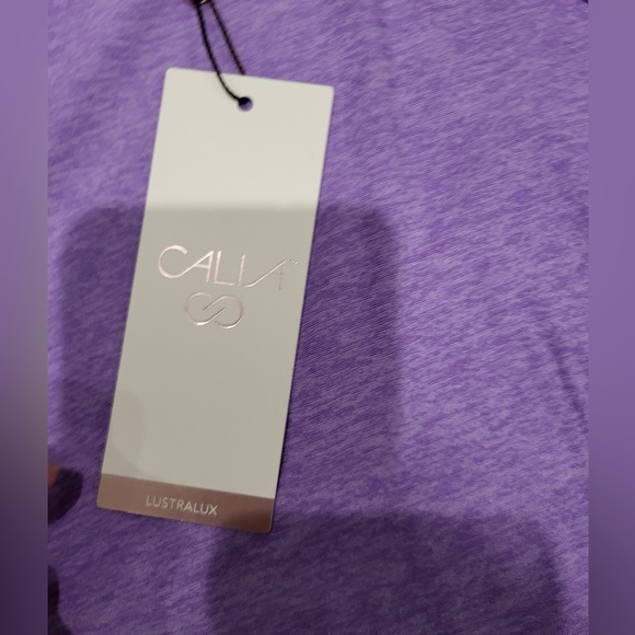 NWT Calia Lustralux Cutaway Tank Heathered Purple - Picture 5 of 5